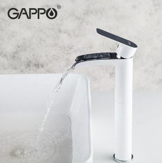 Смеситель для раковины Gappo G1048-31 белый/хром